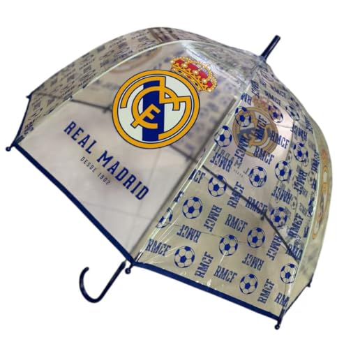 JYC CREATIVE Paraguas Automático Plegable del Real Madrid, Paraguas de Bolso, Parasol para el Verano, Sombrilla, Regalo del Real Madrid, Regalo para Fans del Madrid, (R Madrid6)
