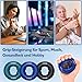 FitBeast Griffkrafttrainer, Fingertrainer, Unterarmstärker 9-teiliges Set, Gezielte Kraft Handmuskeltrainer, Entlastungs & Erholung, Tiefblau