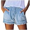 WWricotta Jean Femme Taille Haute – Pantalon Court en Denim pour Femme Short en Denim Jean Oversize Pantalon Court en Jean Push Up Cadeau D’éTé
