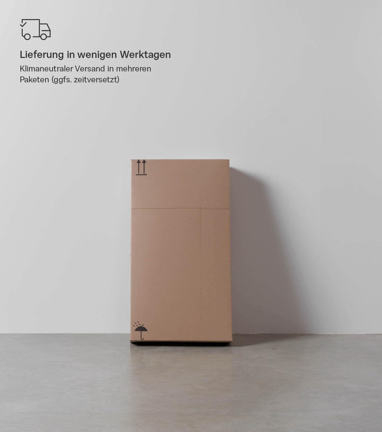 mokebo Wäscheschrank 'Der Wäschehüter' (95x80x40 cm) Made in Germany, Wäschesortierer aus Holz in Kaschmir mit 2 Fächern, Wäschekorb, Wäschesammler oder Wäschetruhe in Beige, fürs Bad & Schlafzimmer