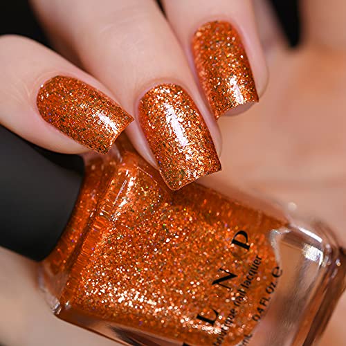 Image of ILNP Trick or Treat - Vivid Orange Holographic Ultra Metallic Nail Polish