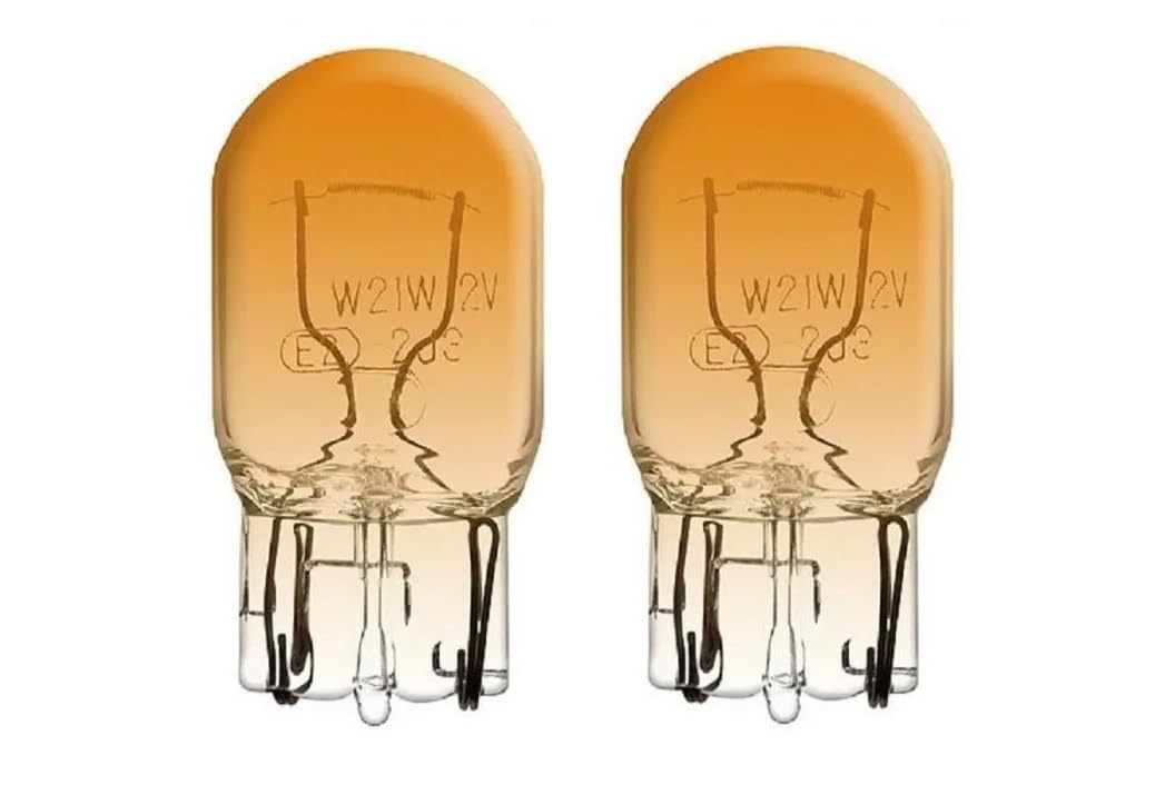 cyclingcolors 2 x Motorcycle Scooter Moped Car Bulb 12V 21W T20 Orange