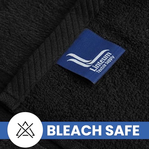 LINTEUM-Textile-Makeup-Remover-Wash-Cloth-Pack-of-12Black-Reusable-Fingertip-Face-Towel-13x13-inches-Extra-Soft-Quick-Dry-Makeup-Wipe-Washcloth-for-Hand--Beauty-Personal-Care