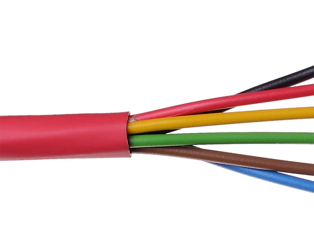 Syston 18/6 Solid Unshielded Fire Alarm Cable - 1000 Feet Reel in Box - Red, (UL)/FPLP/CL3P/C(UL)/FT6, Sunlight Resistant and RoHS Compliant