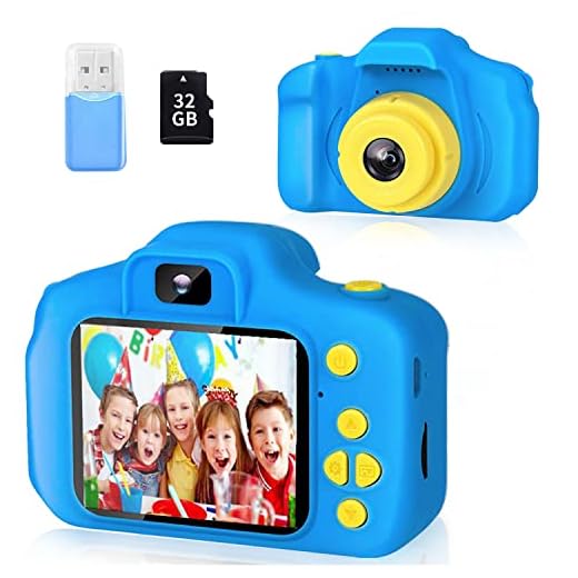 ZStarlite Cámara Digital para Niños, 1080P 2.0" HD Selfie Video Cámara Infantil, Regalos Ideales para Niños Niñas de 3-10 Años, con Tarjeta TF 32 GB, Lector de Tarjetas (Rosa)