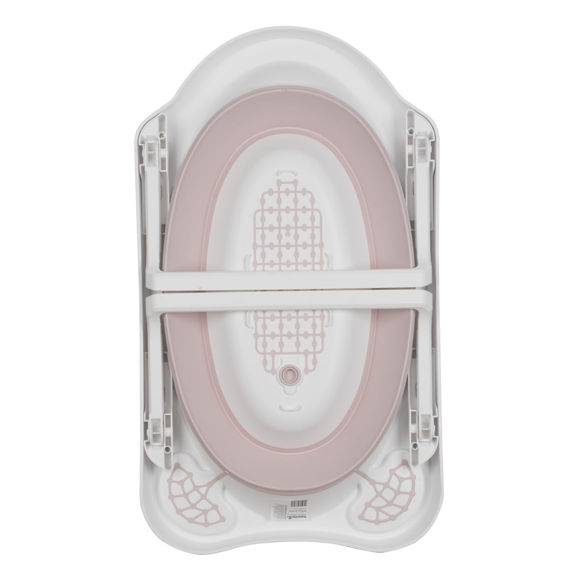 keeeper Faltbare Babywanne mit Stöpsel, Ab 0 bis ca. 12 Monate, 33 l, 48 x 82 x 23,5 cm, Maja, Pink (Nordic Pink)