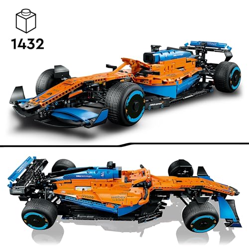 Technic McLaren Formula 1 2022 Replica dell'auto da corsa + Speed ??Champions 2023 McLaren Formula 1 dell'auto da corsa + Technic NEOM McLaren Formula E Auto da corsa, 42141 + 76919 + 42169 - Lego - Immagine 2