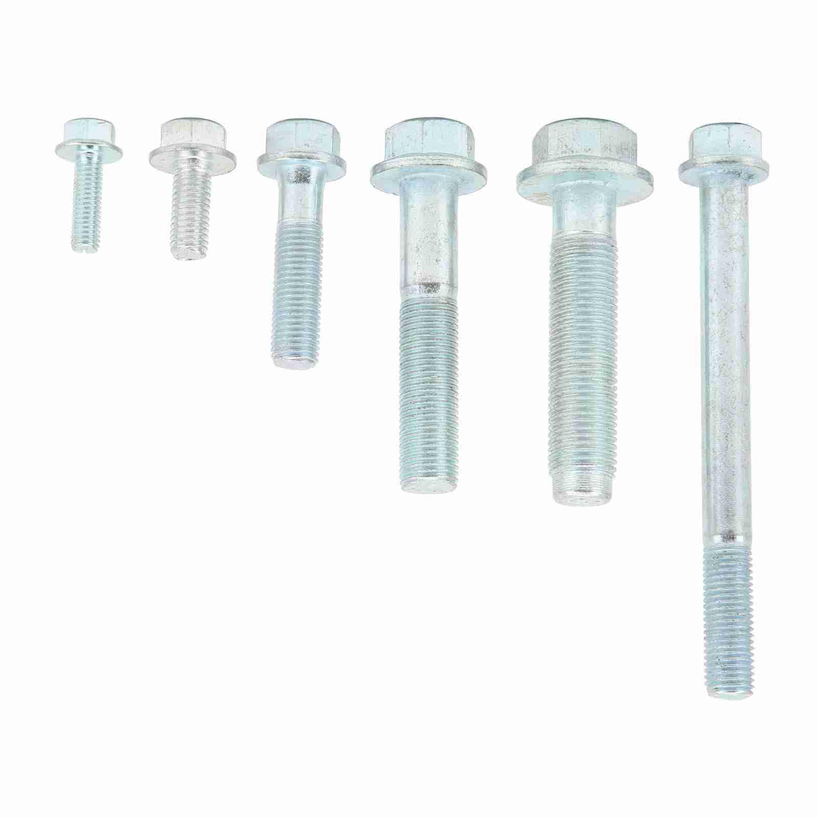 12-teiliges Getriebeschrauben-Set, kompletter Metall-Ersatz für B16, B18, B20 Hydro 5-Gang, Motoren‑Getriebeschraubenset mit Kupplungsgehäuse und Anlasserschrauben für