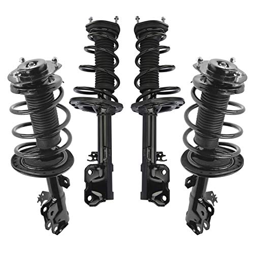 Image of TRQ Front and Rear Strut & Coil Spring Assembly Set Driver & Passenger Sides Compatible with 12-17 Toyota Camry SE