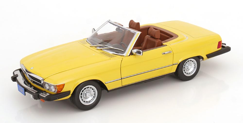 KK Scale KKDC120263 - Mercede. 450 SL R107 US Version Yellow 1979 TV-Series Hart To Hart with Openings - Scala 1/12 - modellino Auto