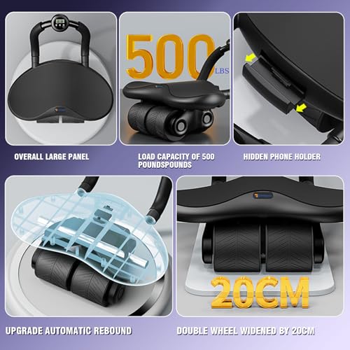 Build a Stronger Core with Ease: Ergonomic Ab Roller Wheel for Comfortable Workouts - Image 4