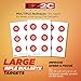 25, 50, 75 Yard Rifle Target by EZ2C Long Range Shooting Paper Targets (100 yd) Bullseye Style High Visibility Firearms, Pistol, Airsoft and BB Gun .22 Rifles Target 11