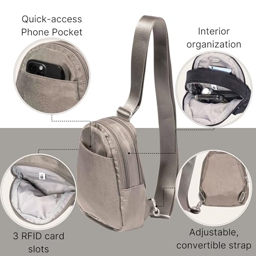 Image of Baggallini Double Zip Mini Sling