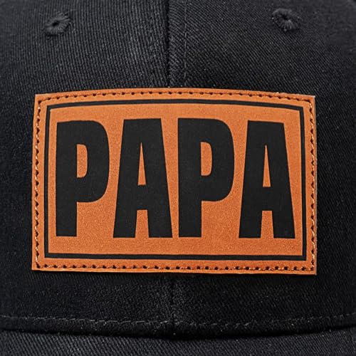 Image of Papa Dad Trucker Hat - Adjustable Men's Snapback Hats for Dad Grandpa, Fathers Day Birthday Gifts from Daughter Son