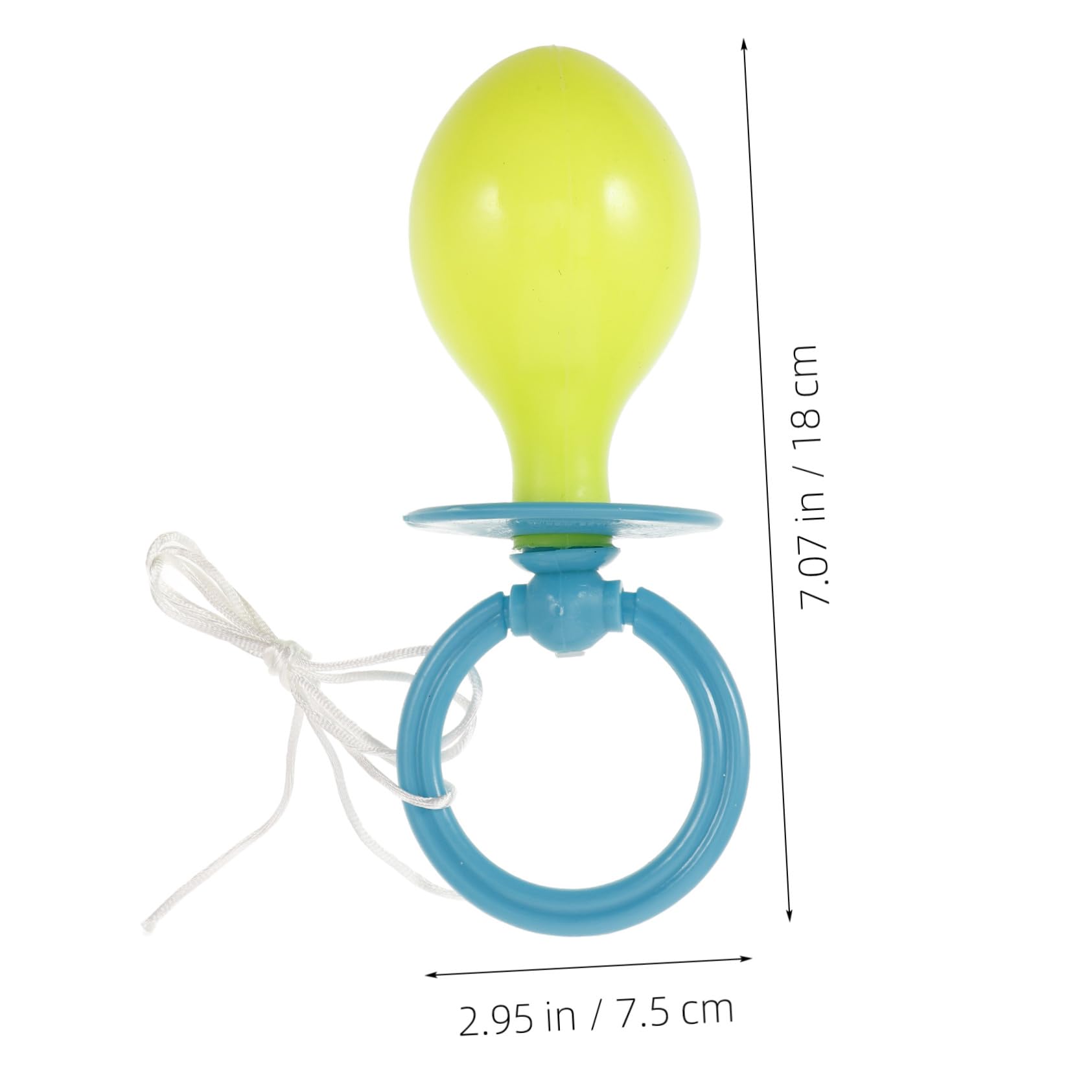 VANZACK Accessoire de Tétine Géante en Plastique Bleu Léger et Réutilisable pour Cosplay Halloween et Séances Photo à Thème