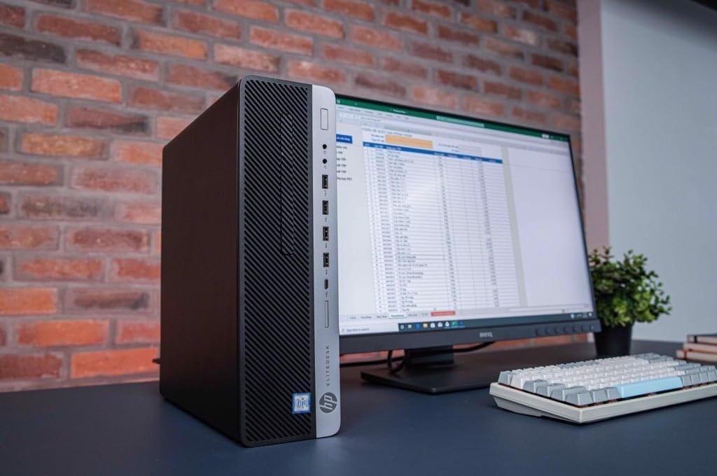 HP EliteDesk 800 G5 Small Form Factor PC | Intel Core i5-9500, 9th Gen 6-Core Processor (Up to 4.4 GHz with Turbo Boost) | 16GB RAM, 1TB SSD | Windows 11 | WiFi 6 | Mouse and Keyboard