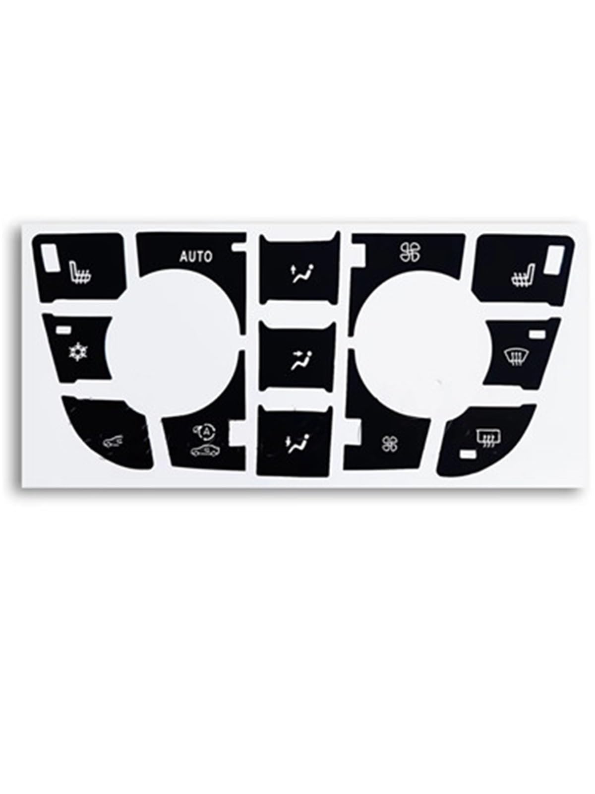 Button Trim Compatible with Vauxhall for Astra J Car Air Conditioning Radio Panel Button Sticker(for CD Radio Control)
