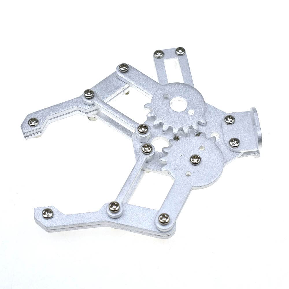 High Torque Metal Mechanical Claw Robot Arm Clamp Robot Chassis (Silver)