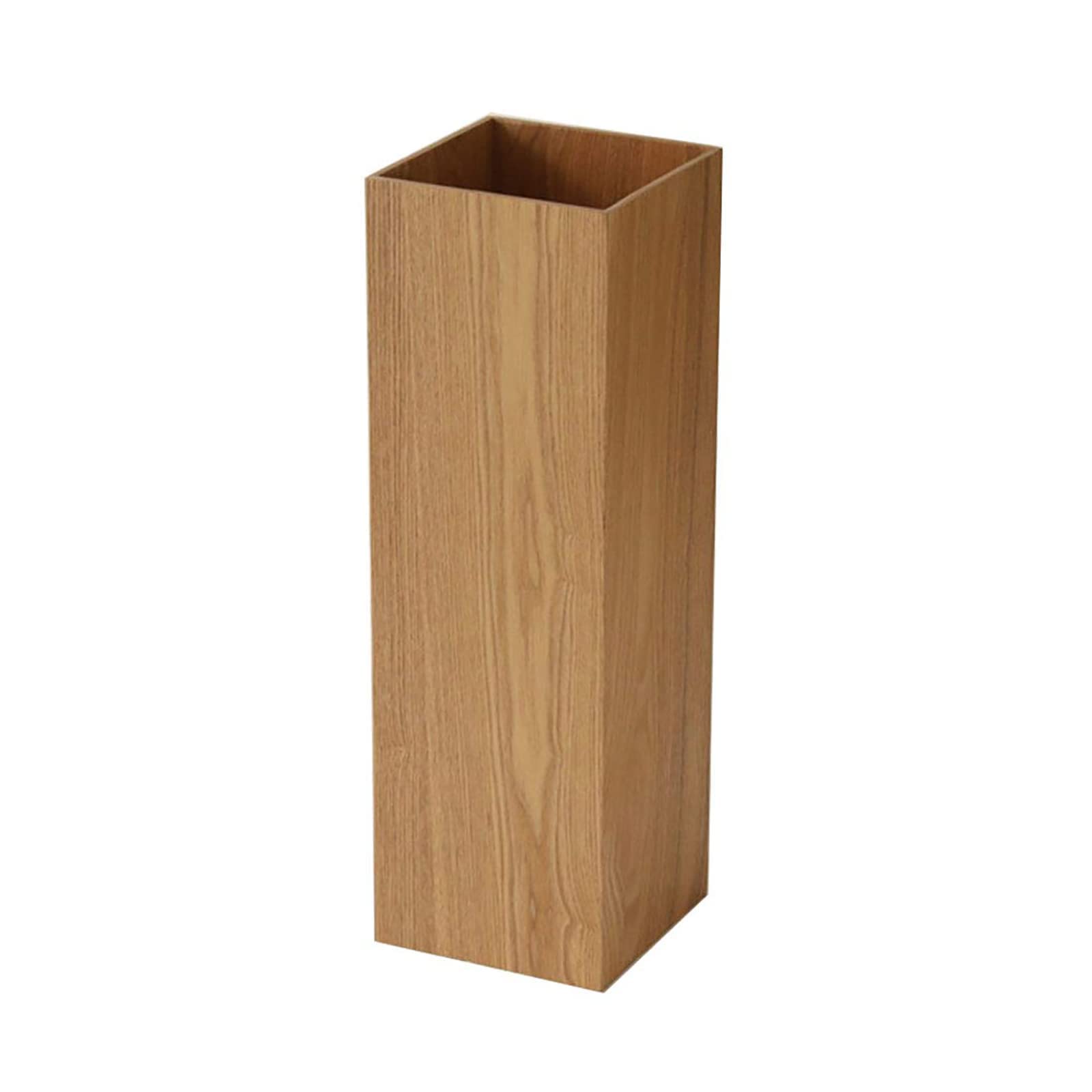 Porte-parapluie en bois carré LUNEZY avec bac d'égouttage pour entrée