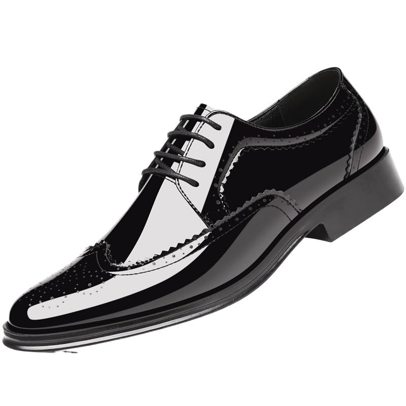KTYUERGHK Fashionable Slip On Pointed Toe Dress Shoes Mens