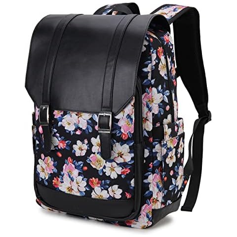 Backpack Purse, 15.6 Inch Laptop Backpack for Women Water-Resistant Anti-theft School Backpack for Work Travel College Cover
