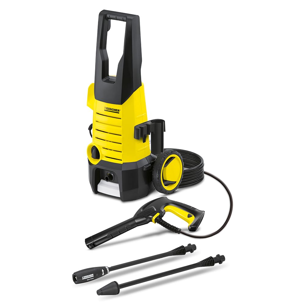 Karcher K 2.360 High Pressure Washer, 1400W, 120 Bar, 360 l/h Flow Rate, 6m Hose Pipe, Portable, Powerful & Resource-Saving Cleaning for Homes, Cars, Bikes, Gardens, Multiple Accessories, German Tech