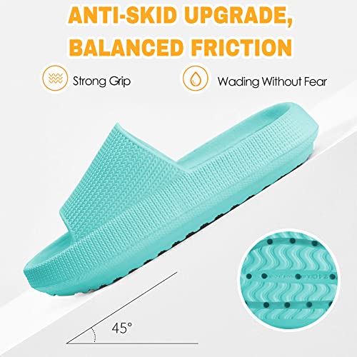 Secret Slippers Cloud Slides For Kids, Girls Boys Pillow Slippers Shower Bathroom, Comfort Non-Slip Thick Sole Slippers Summer Beach Shoes thumb #2