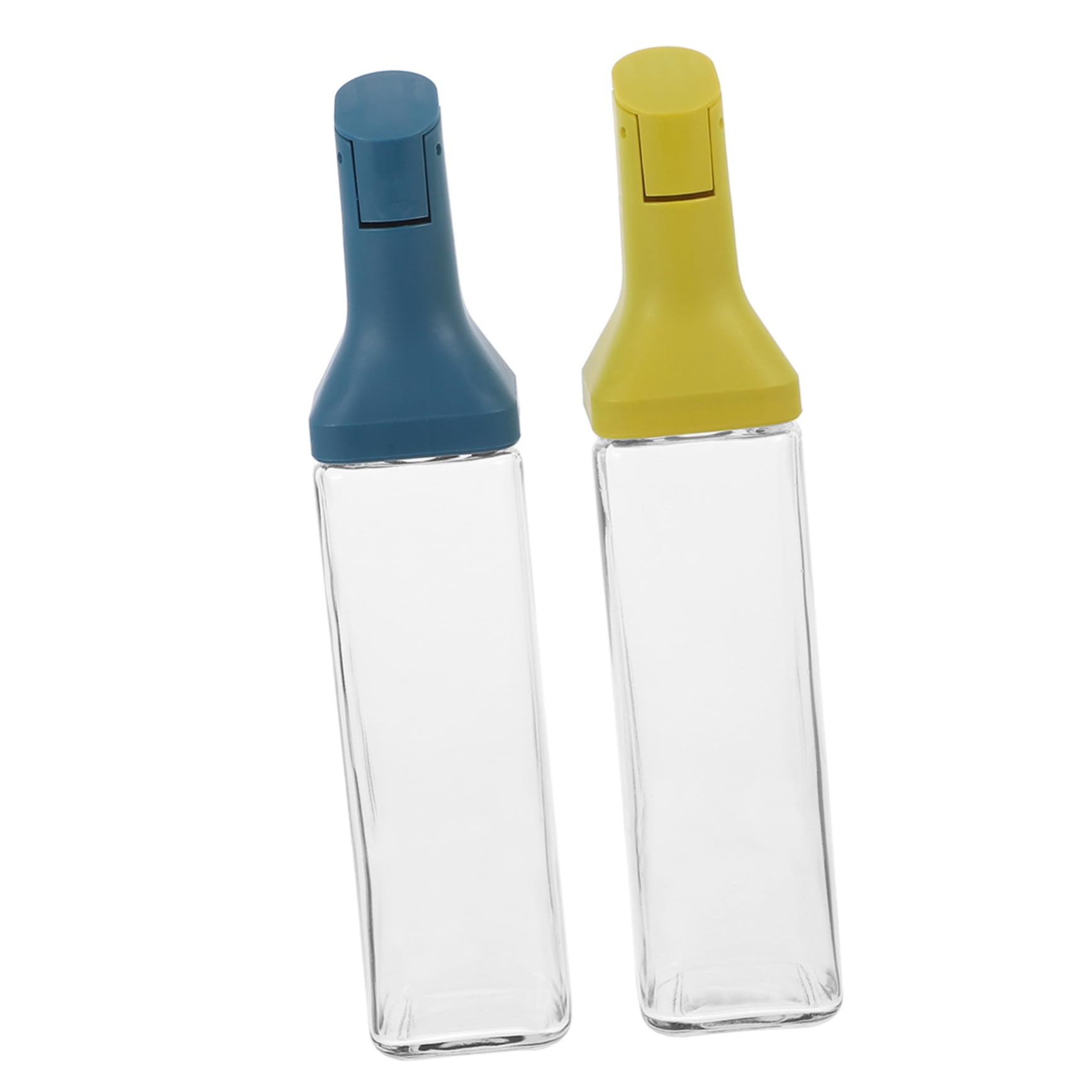 ULTECHNOVO 2piezas Botella de Aceite Prueba de Fugas Dispensador de Aceite de Vidrio Transparente Recipiente para Vinagre y Salsa de Soja para Cocina y Condimentos