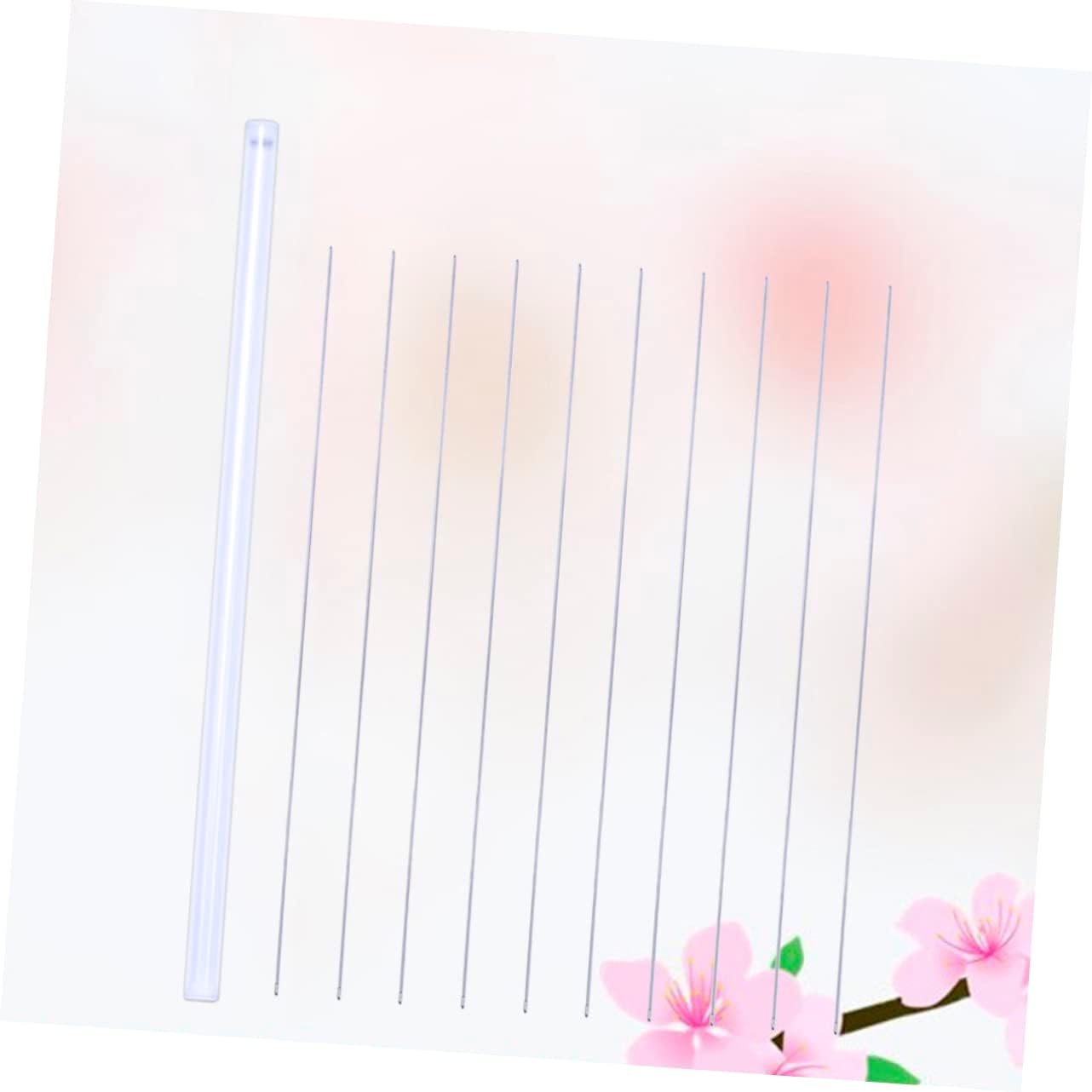 IWOWHERO 10pcs DIY Yarn Knitting Needles Beading Needles Sewing for Embroidery Crafting Knitting Threaders