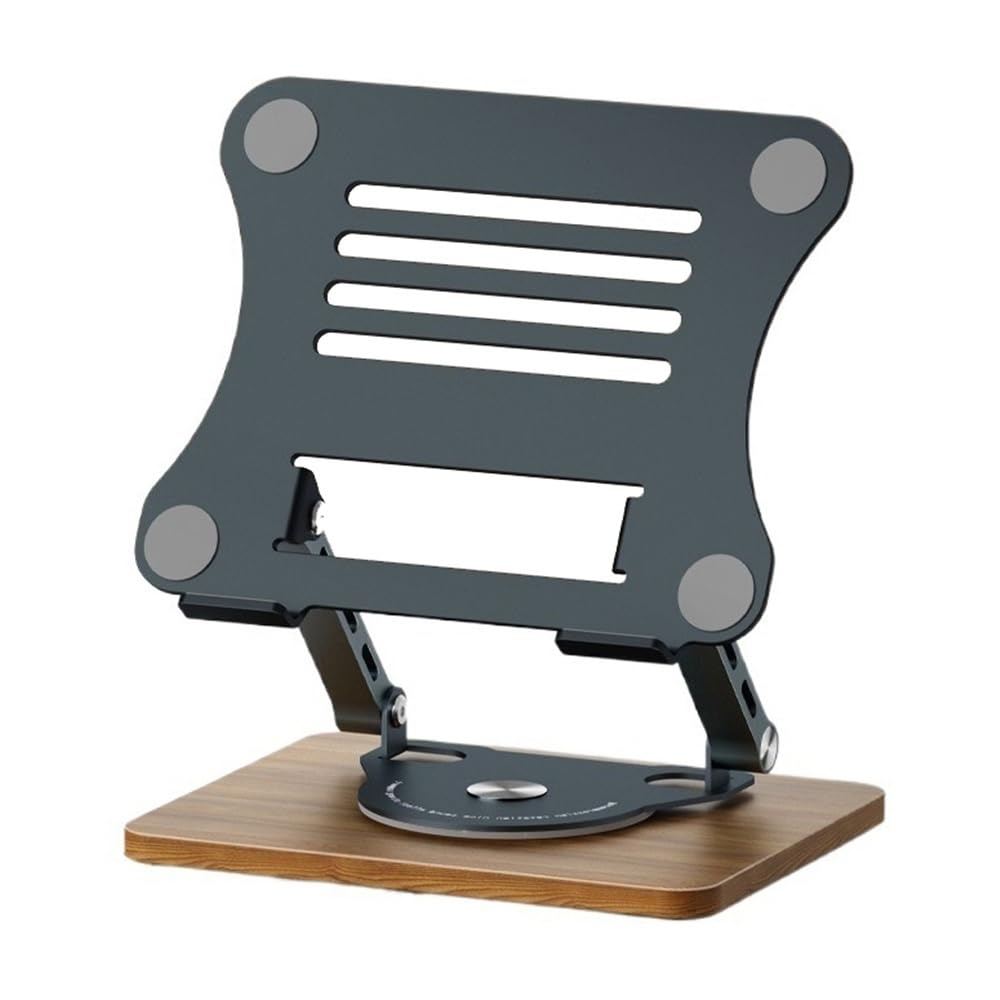 Soporte portátil contra dolor cervical elevador giratorio con base de madera 8