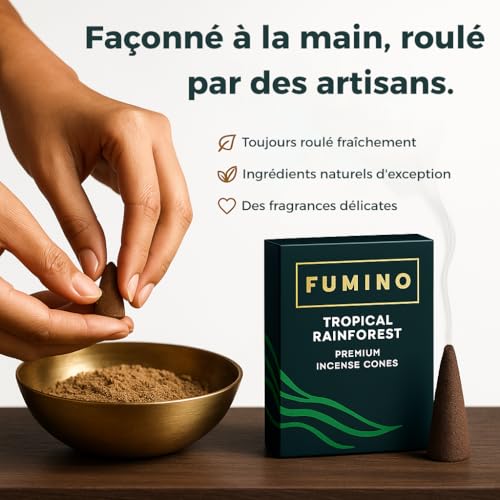 Fumino Encens Cone Naturels Faits Maison Lot d’Encens Essentiels de 6 boîtes 90 cônes (90g) Masala Agarbatti Joss pour la Relaxation et la méditation, décoration intérieure - Enscens - Encensoir – vue 4