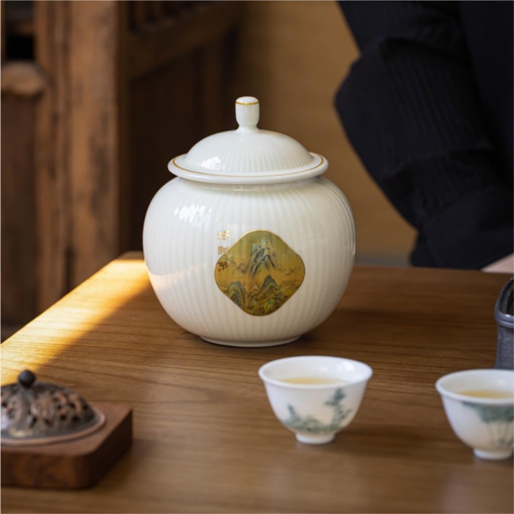 Pojemniki na herbatę do luźnej herbaty ceramiczny luźny zbiornik do przechowywania herbaty pusty zbiornik duży zamknięty zbiornik gospodarstwo domowe czarna herbata zielona herbata pojemnik