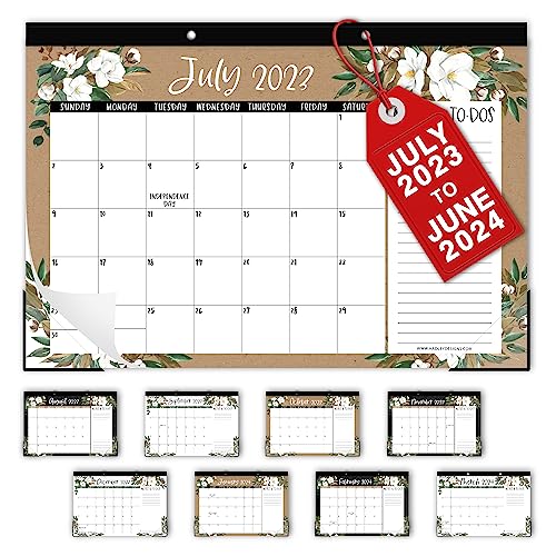 Floral Teacher Desk Calendar 2023-2024 - Academic Desk Calendar 2023-2024, 2023 Large Desk Calendar School Year 2023-2024, Calender 2023 Desk Calendar July 2023-2024, Desktop Calendar 2023-2024 #TOP26
