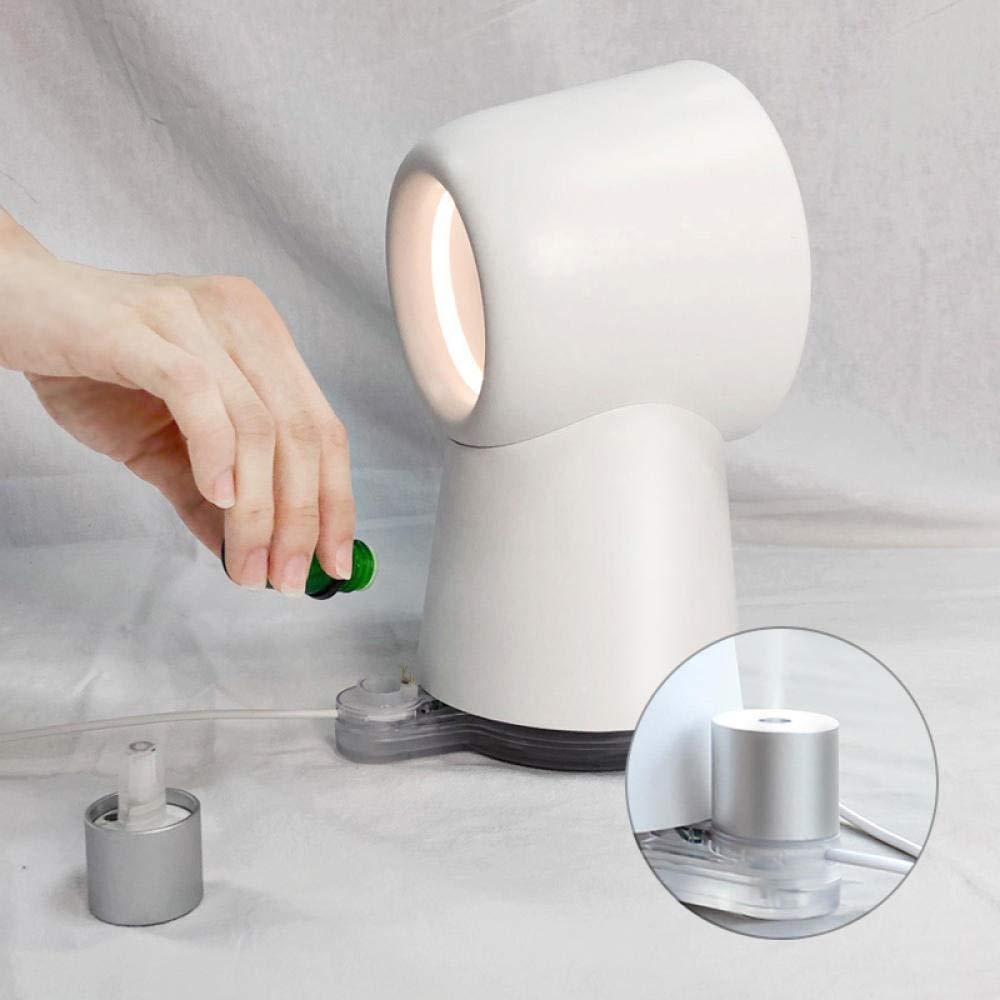 Humidificador de escritorio sin aspas con luz LED, humidificador portátil para el hogar y la oficina, aire refrescante y humedad para mayor comodidad
