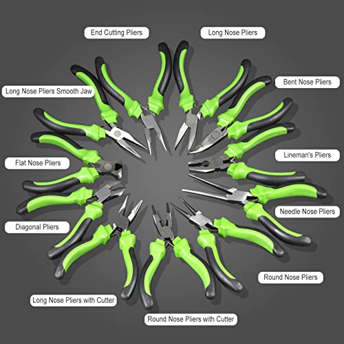 Image of 5 Inch Flat Nose Plier Smooth Jaw Flat Nose Duck Bill Pliers with Spring Jewelry Making Wire Bending Warpping Shaping Handcraft Making Repair Tool