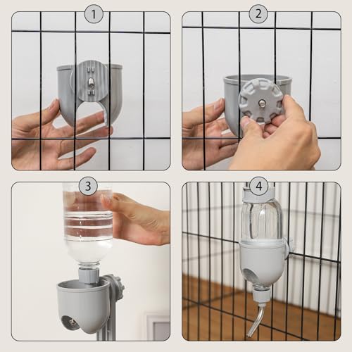 Tokayife P1393 Pet Water Bottle For Cage Crate 17Oz Water Dispenser For Small Animal Rabbit Guinea Pig Chinchilla Ferret Squirrel Hedgehog  thumb #2