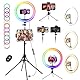 KOSCHEAL 12 Zoll Ringlicht mit Stativ,Tisch LED Ring Light Kamera Handystativhalter mit ringlicht, 2800-6500K,40 RGB-Modi für Selfie,Tik Tok Vlog,YouTube, Makeup, Facebook Video