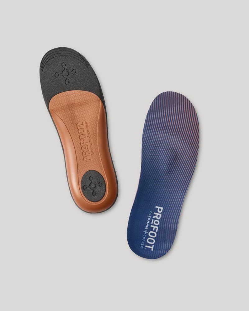 PROFOOT Plantar Pro Shoe Insoles for Men & Women – High Arch Support Inserts with Shock-Absorbing Heel, Energy-Return Cushioning, Antishock Comfort - 2XL