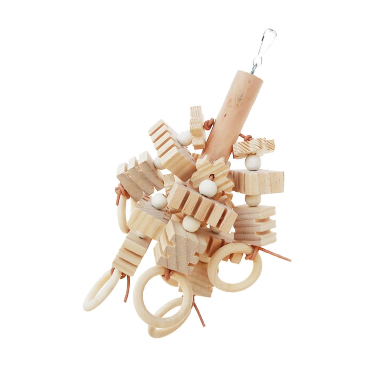 HOLIDYOYO 1Pc Bird Chewing for Cage Multi Hanging Pendant for Parrots for Grinding and Chewing Engaging for All Bird Already Assembled for Immediate Use