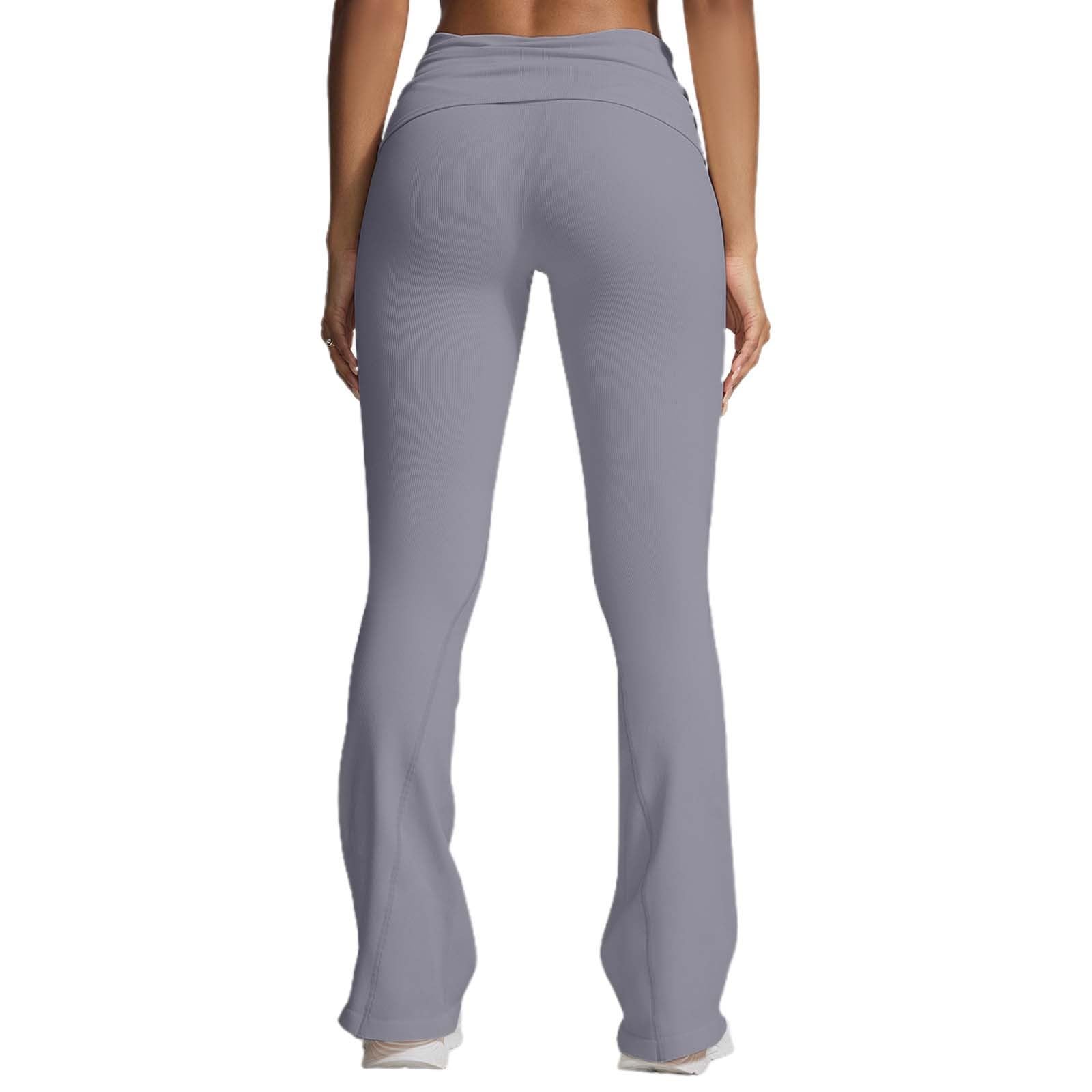 Pantalon de Yoga Boocut pour Femme Taille Haute Opaque Yoga Pants Patte d'elephant Legging de Sport pour Pilates, Entraînement, Danse, Loisirs, Fitness, Travailler