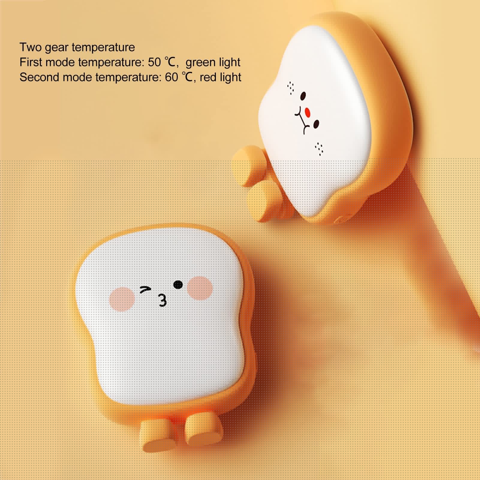 Chauffe-mains électrique Portable Rechargeable, 6000 MAh, Batterie Externe pour L'extérieur, la Chasse, le Golf, le Camping, les Cadeaux Chaleureux(Expression du rougissement)