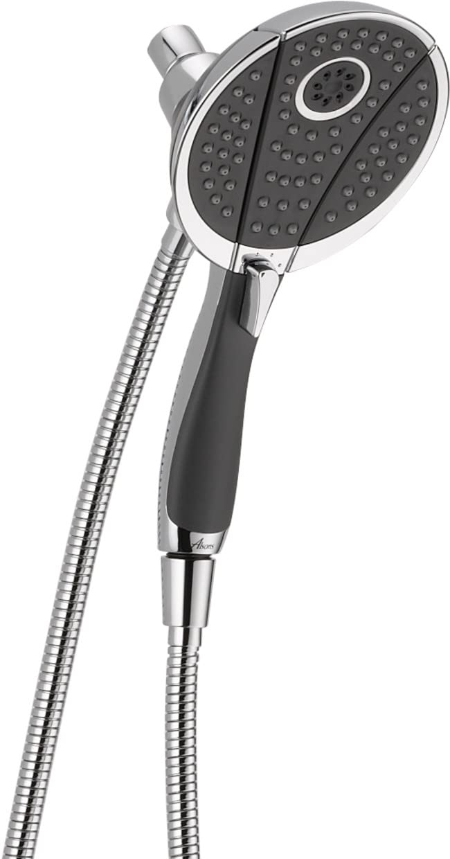 Delta Faucet 2-in-1 Showerhead with Handshower I 10 Year Warranty I In2ition 4-Spray Setting Overhead and Handheld Shower I Rain Dual Shower head for Bathroom with 1.5 meter Hose I Chrome - 58467