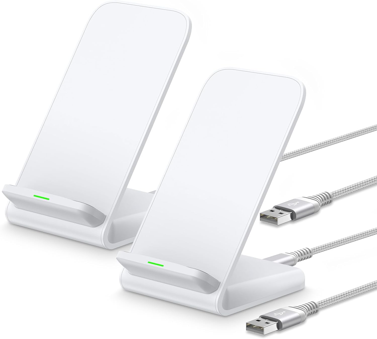 Pixel 10a Wireless Charger, 15W Fast Charging Stand for Google Pixel 10 Pro XL/9a/9/9 Pro/9 Pro Fold/8a/8/8 Pro/7a/7Pro/6Pro, 2Pack Android Phone Wireless Charger Stand for Samsung Galaxy S26 S25 S24
