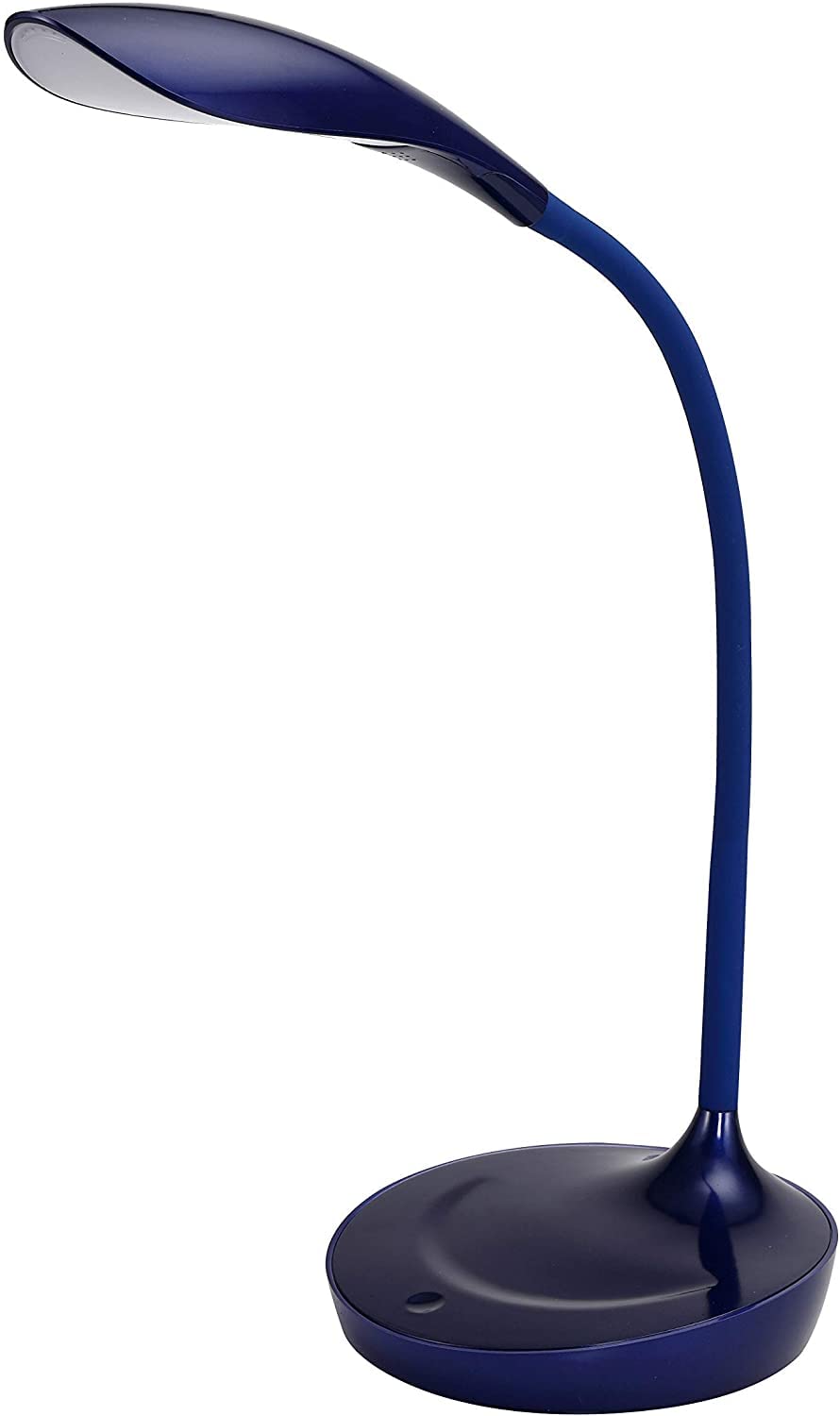KT-VLED1502-GRAY Lampa biurkowa LED na gęsiej szyi z portem ładowania USB, ściemniana, szara