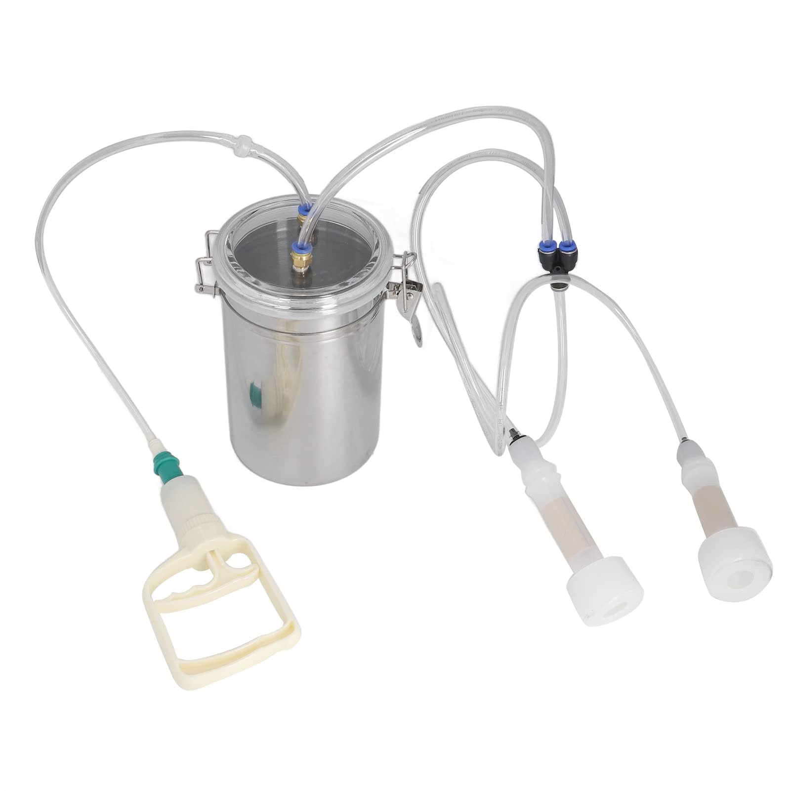 Cocoarm Machine à Traire Manuelle, Machine à Traire sans Effort de 2000 Ml, Machine à Traire de Vache à économie D'effort, Ensemble de Traite Portable pour Ferme de Plantes Laitières