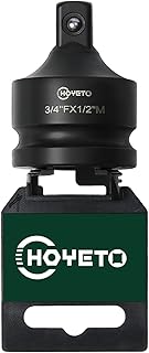 3/4" to 1/2" Industrial Impact Adapter | chrome Molybdenum Alloy(CR-MO) Steel | Professional Rotation Converter for Equipment Maintenance