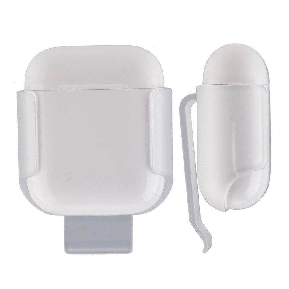 DSstyles Mounts & Stands Ultra Slim Shockproof Protective Shell Cover with Exquisite Belt Clip for Apple AirPods Charging Case