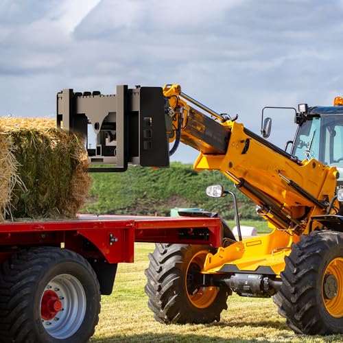 Image of YITAMOTOR 45 inch Skid Steer Pallet Forks Frame Attachment, 3000 lbs Capacity