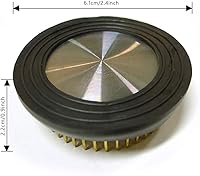 Vista 2 de Paquete de 2 ranas florales Kenzan redondas para arreglos florales de 2.4 pulgadas (dorado)