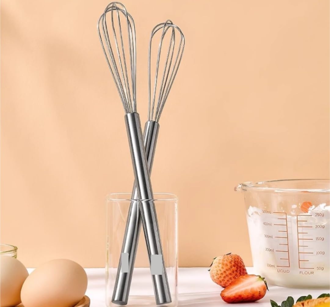 Batidor Varillas Cocina Batidor De Huevos De Acero Inoxidable, Artefacto De Agitación Manual, Batidor De Huevos Portátil For El Hogar Barillas Batir Batidor De Huevo